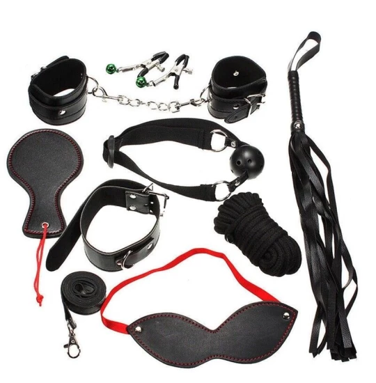 Set accesorii BDSM Play 8pcs Black
