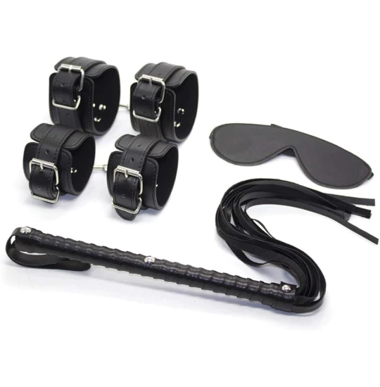 Set accesorii fetish Basic Bondage 4pcs Black