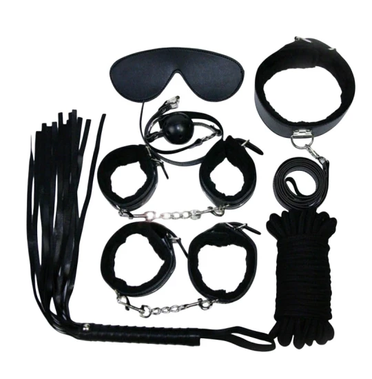 Set accesorii fetish Total Play 7pcs Black