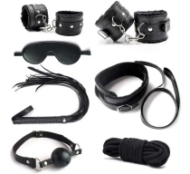 set-accesorii-fetish-play-hard-7pcs-black