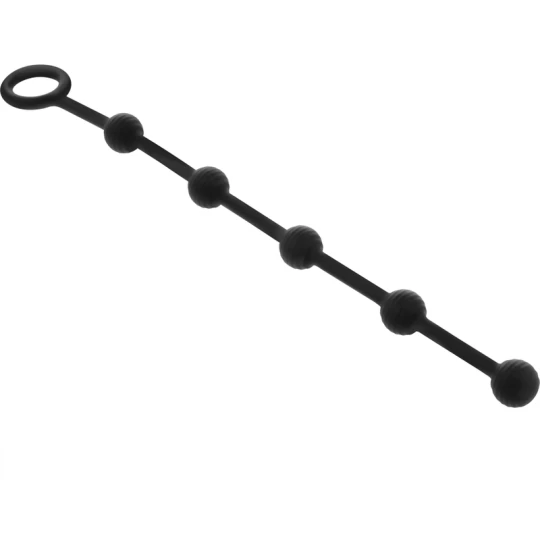 Bile anale Silicone Chain Black