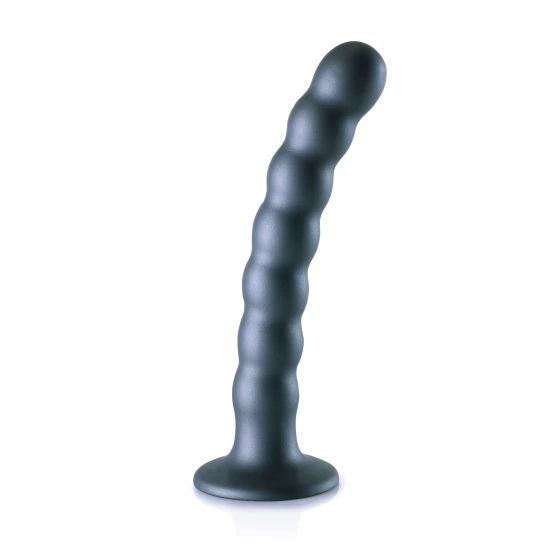 Dildo G-Spot Beaded Gunmetal