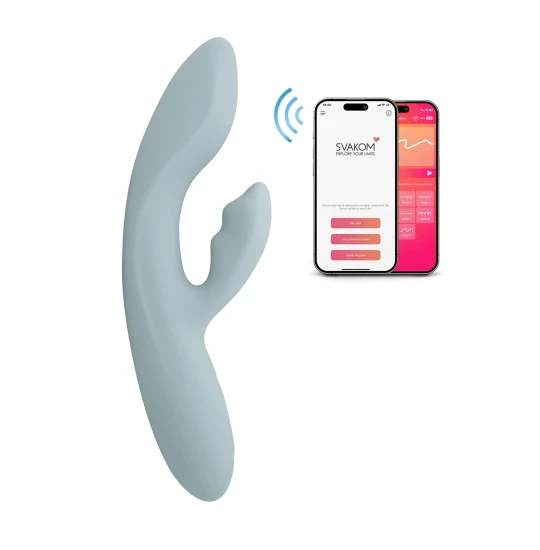 Vibrator Svakom Chika Turquoise Grey