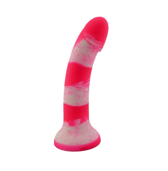 Dildo Leso Double Tone White Red