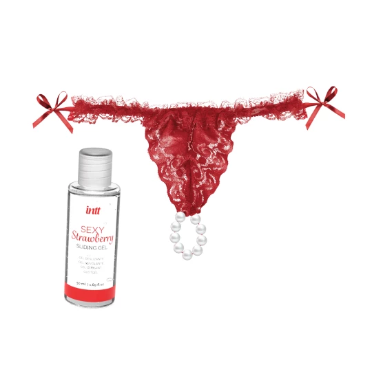 Set Intt Red Brazilian Panty 