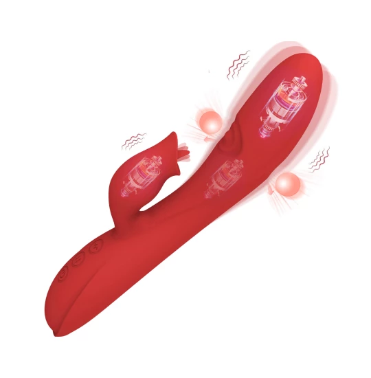Vibrator LoveS Flap and Lick Red
