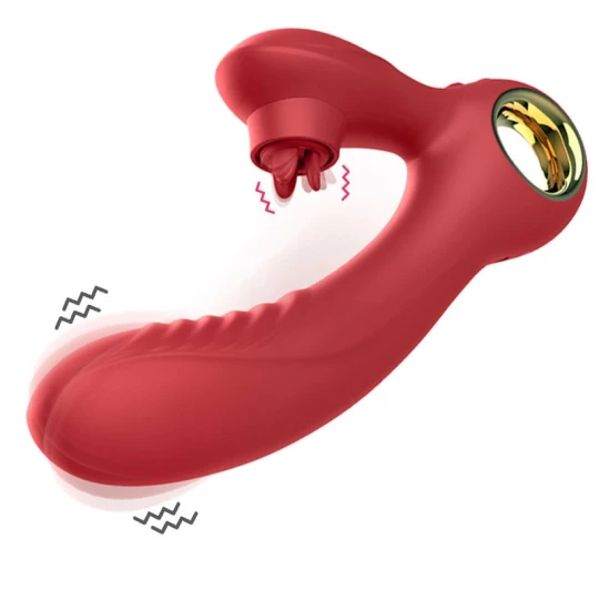 Vibrator LoveS Tongue and Vibe Red 