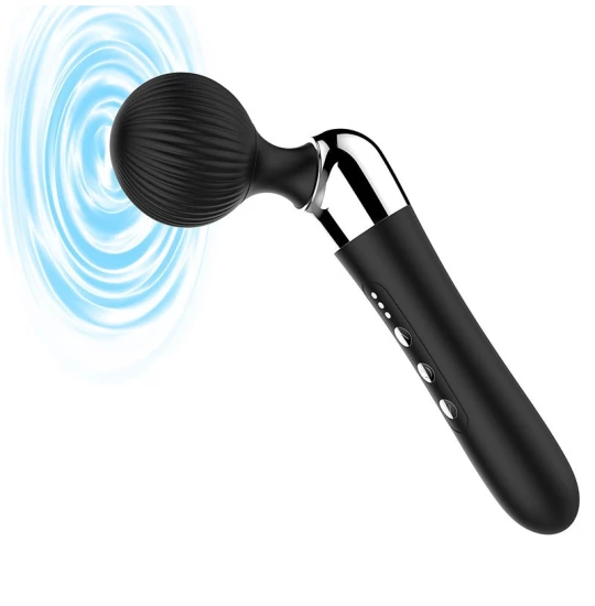 Vibrator LoveS Wand Head Curved Black