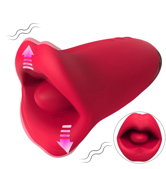 Vibrator Kissing Lips Red