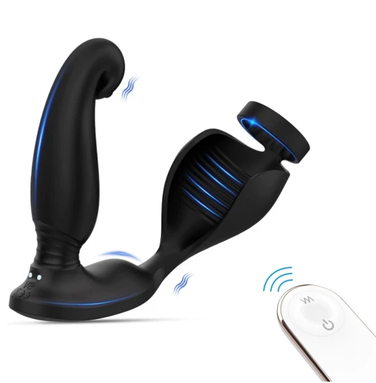 Vibrator Prostate Raptor Remote Black