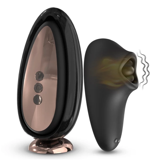 Vibrator Licking Mirror Black