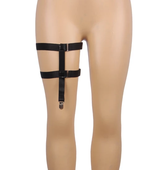 Eross jartiera Double loops One Size Black