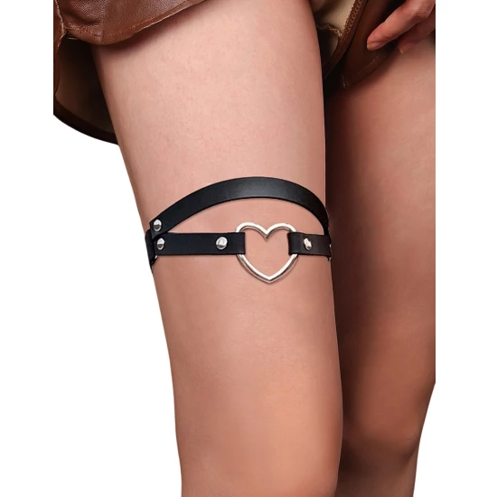 Eross jartiera Heart Ring Black