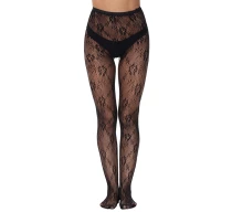 eross-ciorapi-rose-motif-xs-m-black