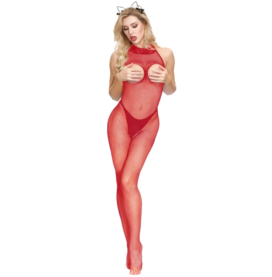 Eross catsuit Bustless XS/M Red