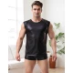 Eross tricou Wet Look S Black