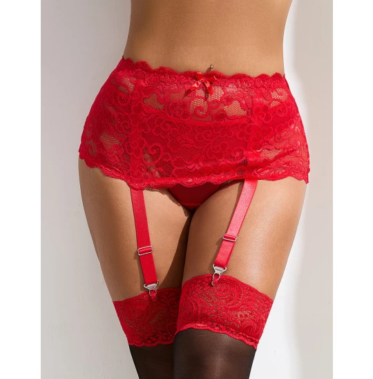 Eross portjartier Neat Lace XL/XXL Red
