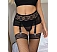 Eross portjartier Sheer Lace M Black