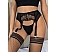 Eross portjartier Lace Eyelash S Black