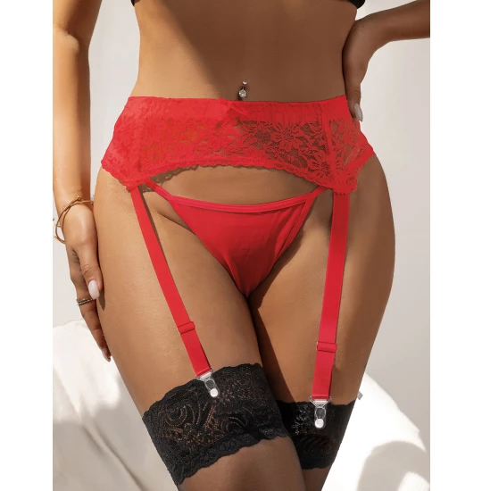 Eross portjartier Classic Lace M/L Red