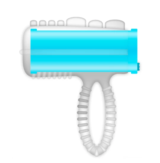 Inel penis Tongue Vibe Blue