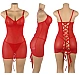 Eross babydoll Lace Up Back XS/S Red