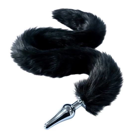 Dildo Long Tail M Black