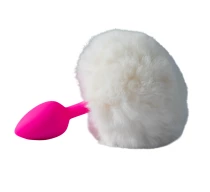 dildo-silicon-cone-fluffy-tail-s-white