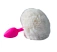 Dildo Silicon Cone Fluffy Tail S White