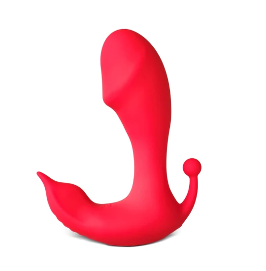 Vibrator Triple Stimulation Red