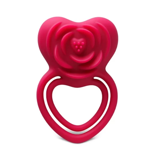 Inel penis Rose Heart Red