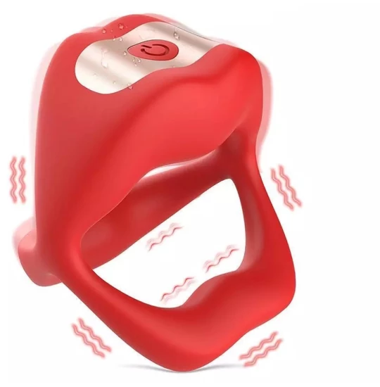 Inel penis Mouth Vibe Red