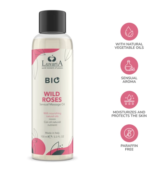 Ulei masaj Luxuria Bio Wild Roses 100ml