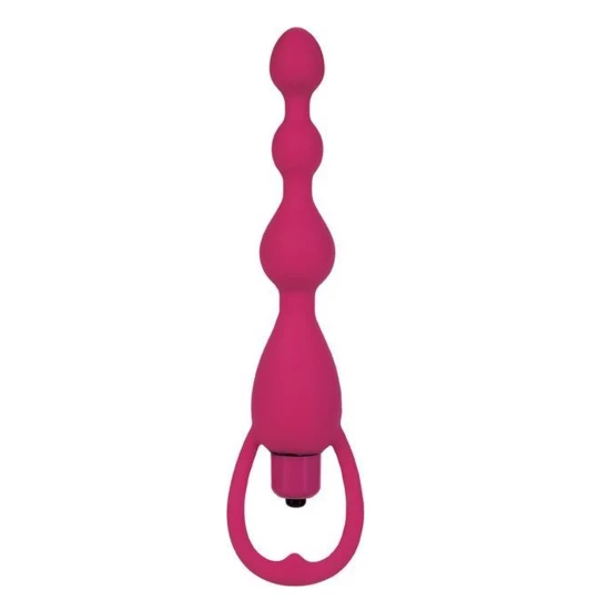 Vibrator Leso Anal Beads Pink