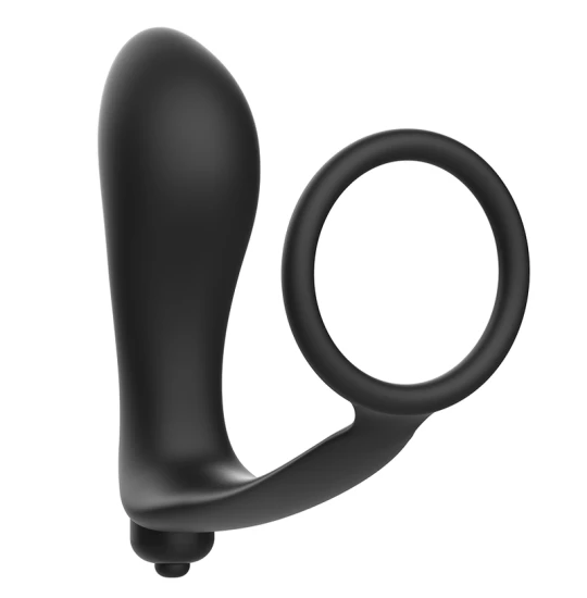 Vibrator Addicted with Ring Cock Black