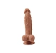 Dildo Rosy Flatterer Brown 18.5cm