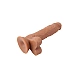 Dildo Rosy Flatterer Brown 18.5cm