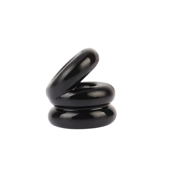 Inel penis Rosy Dual Pleasure Plus Black