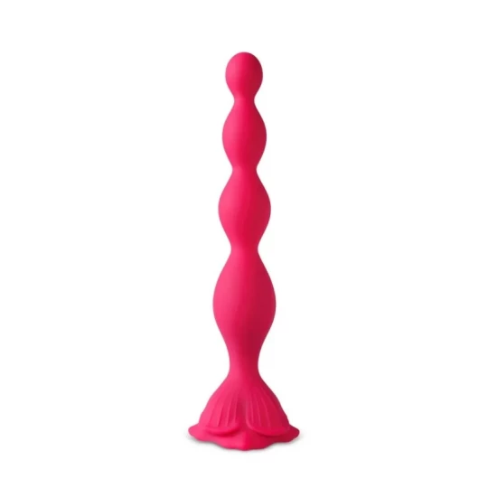 Vibrator anal Beads Flower Base Magenta