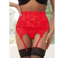 portjartier-eross-high-waist-xs-s-rosu