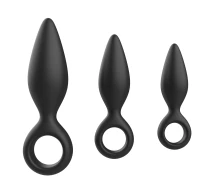 set-dildo-anal-cone-negru