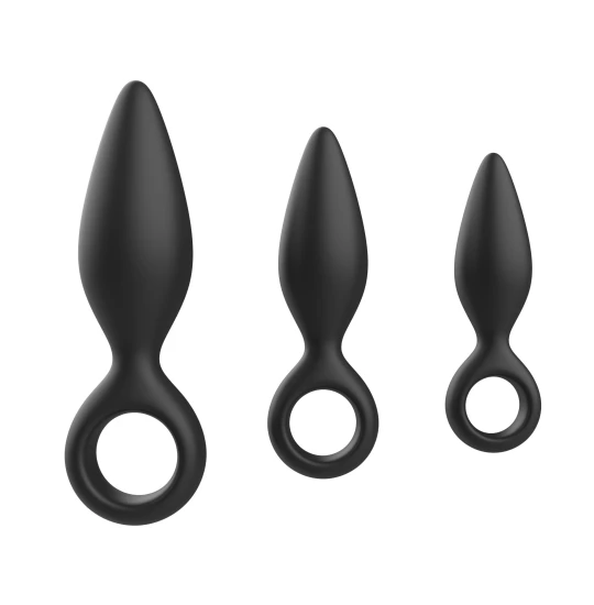 Set dildo anal Cone Negru