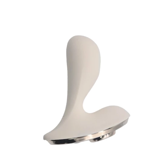 Vibrator Rosy Pearly Dual Head Alb
