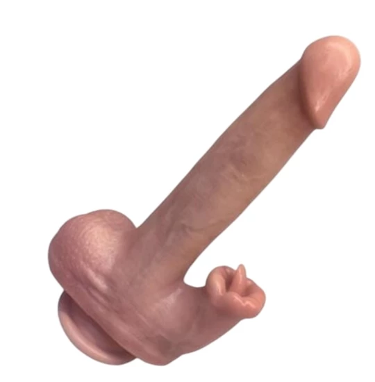 Vibrator Rosy Lips with Tongue 23cm Natural