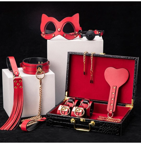 Set Rosy Bondage Gift Box Rosu