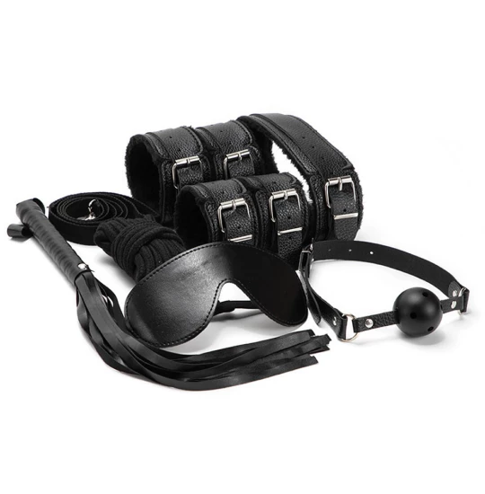Set Rosy Bondage 7pcs Negru