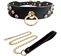 zgarda-rosy-metal-rivets-negru