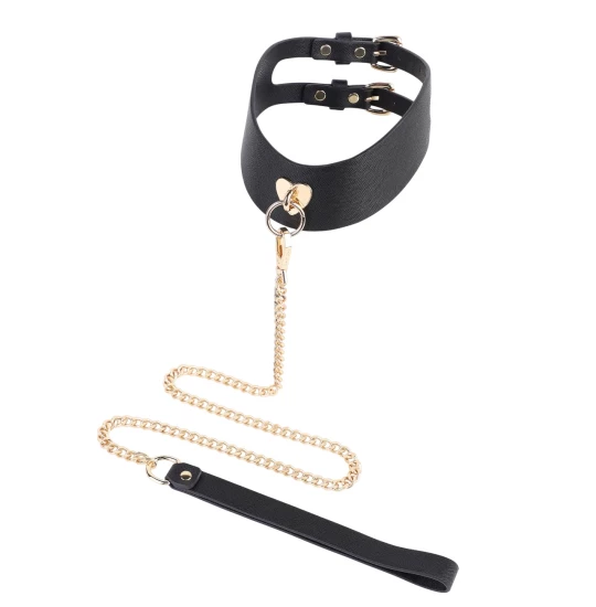 Zgarda Rosy Double Buckles Negru