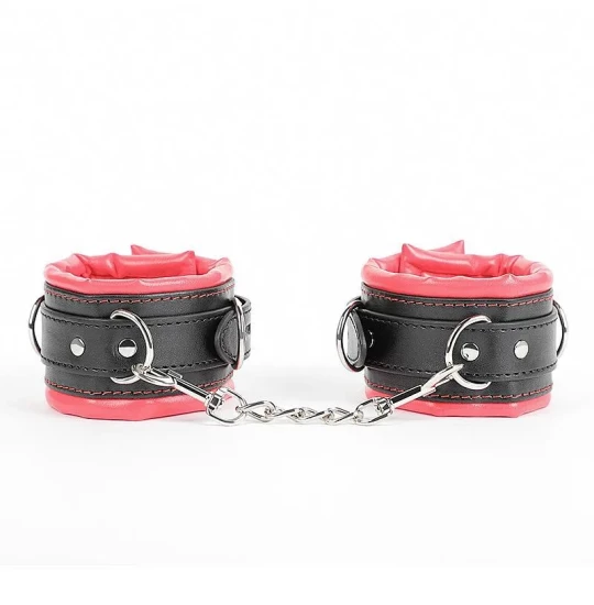 Catuse Rosy D Silver Rings Negru/Rosu