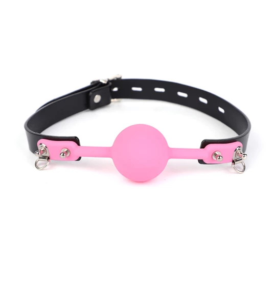 Calus Rosy Pink Silicone Ball Negru